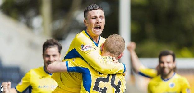 Michael O'Halloran scores against Kilmarnock