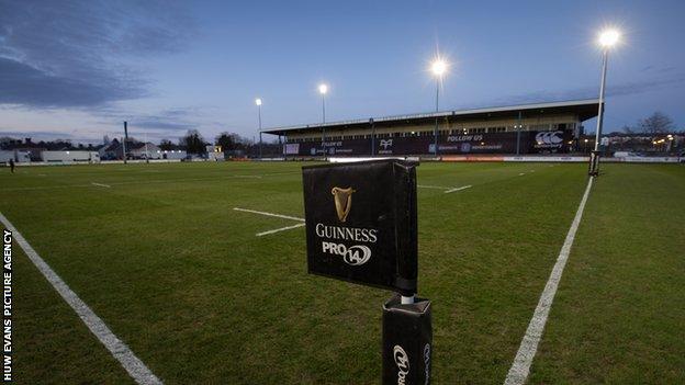 Ospreys were due to play Benetton at the Brewery Field in Bridgend