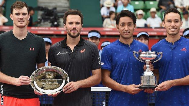 Jamie Murray and doubles partner Bruno Soares lost out in the Tokyo final