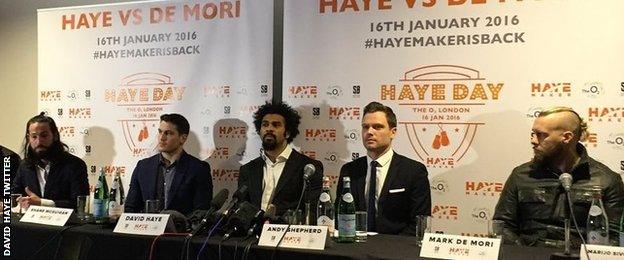 David Haye press conference