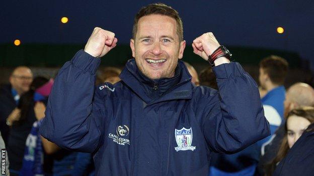 Darren Mullen guided Newry City to four promotions in five seasons