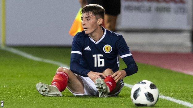 Scotland Under-21 midfielder Billy Gilmour