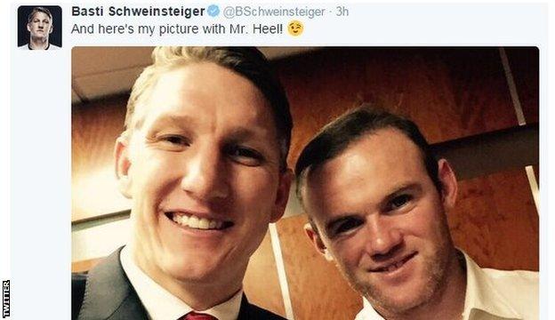 Bastian Schweinsteiger and Wayne Rooney