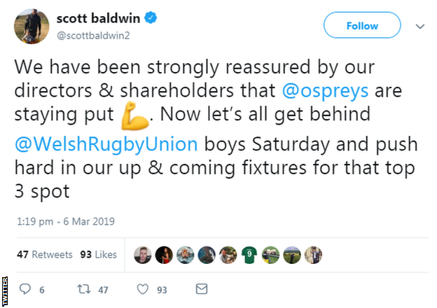 Scott Baldwin Tweet