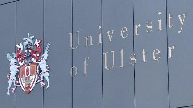 Ulster University sign at its Coleraine campus