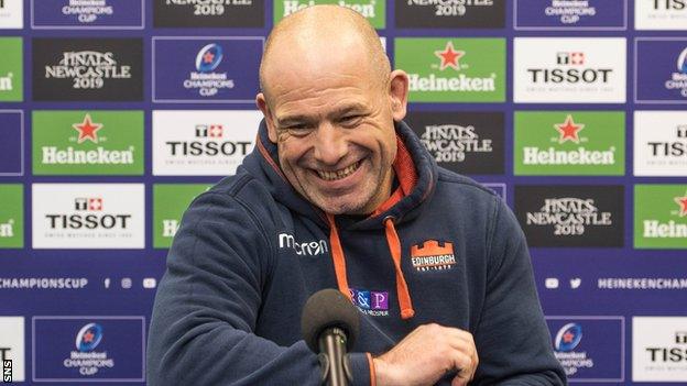 Edinburgh coach Richard Cockerill