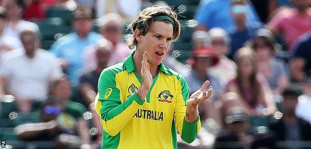 Adam Zampa celebrates a wicket