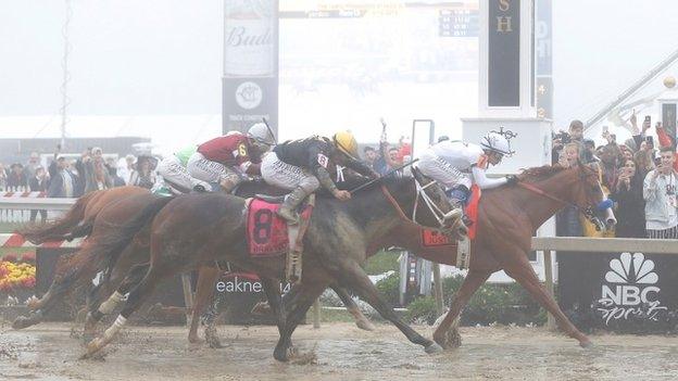 Justify wins the Preakness Stakes