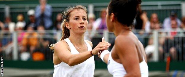 Annika Beck and Heather Watson