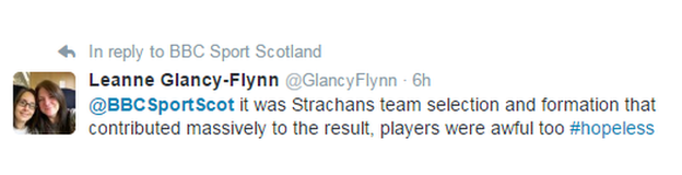 Tweet from Leanne Glancy-Flynn