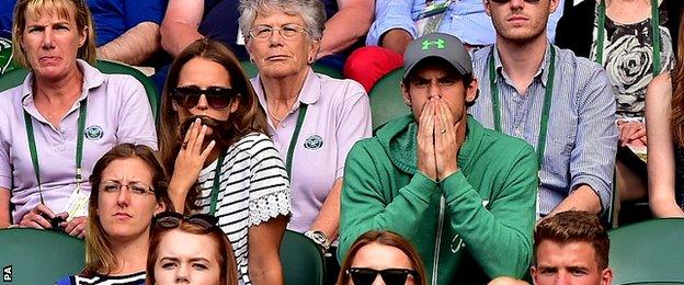 Andy Murray and his wife Kim