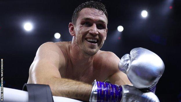 Callum Smith smiles after a fight