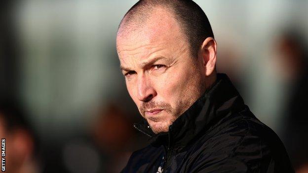 Gary Carden during his time as Southport manager