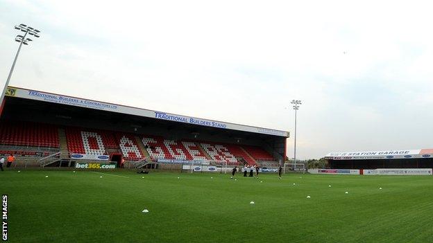 General view of Dagenham's home ground