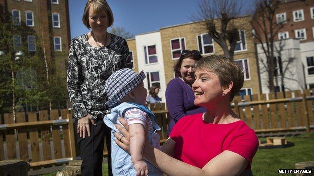 Yvette Cooper and Harriet Harman