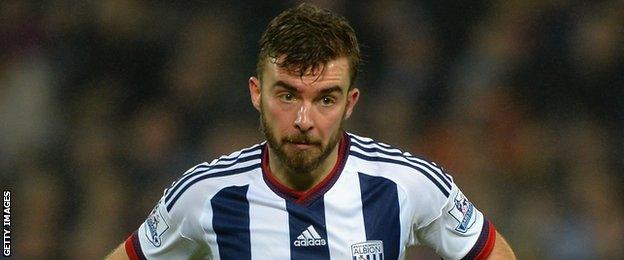 West Brom midfielder James Morrison