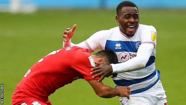 QPR's Bright Osayi-Samuel (right) and Birmingham's Maxime Colin