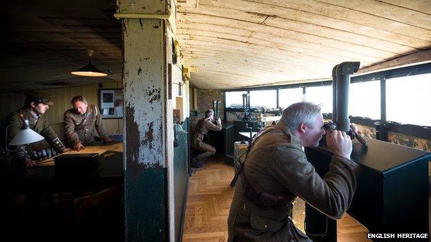 Fire command post at Dover Castle