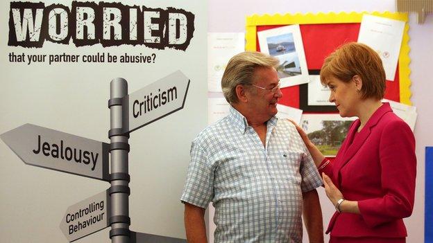 Nicola Sturgeon with Michael Brown