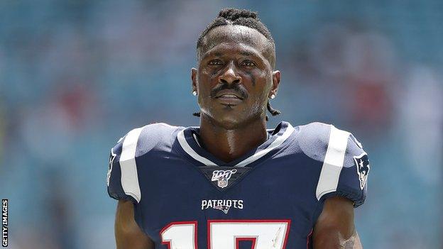 Antonio Brown playing for New England Patriots