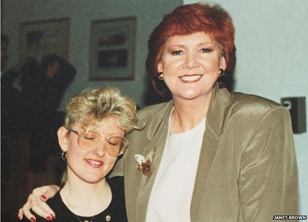 Janet Brown with Cilla Black