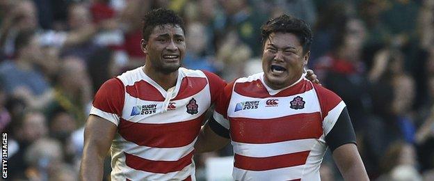 Japan pulled off a great upset by beating South Africa