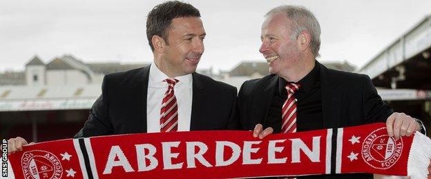 Derek McInnes and Stewart Milne