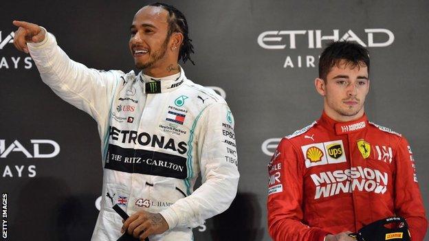 Lewis Hamilton and Charles Leclerc