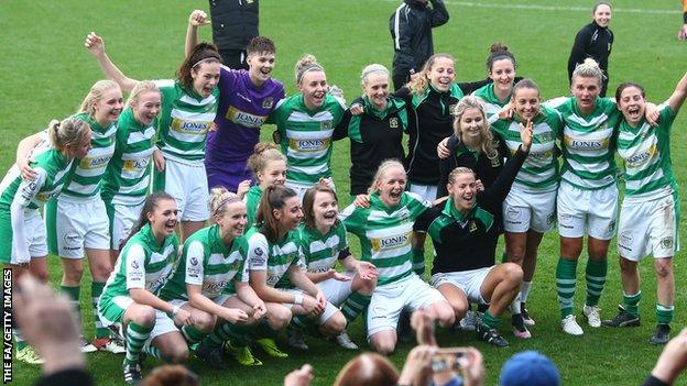 Yeovil Town celebrate promotion