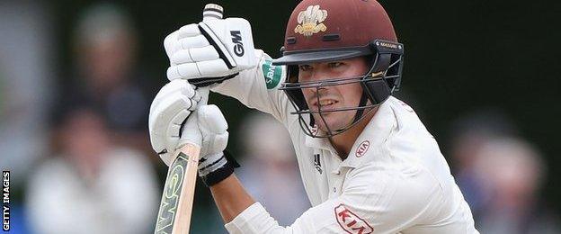 Rory Burns in action for Surrey