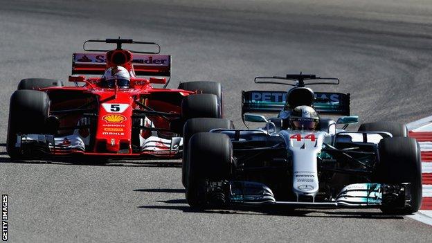 Sebastian Vettel and Lewis Hamilton