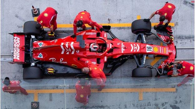 Charles Leclerc in testing