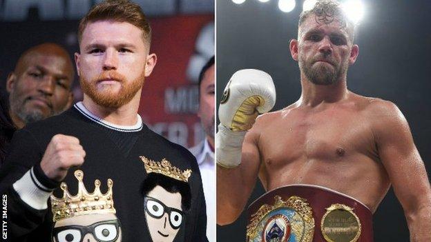 Saunders (right) believes Alvarez should be banned for life