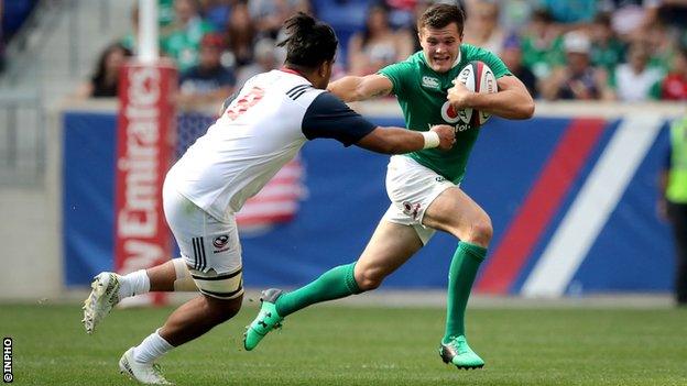 Jacob Stockdale in action in 2017