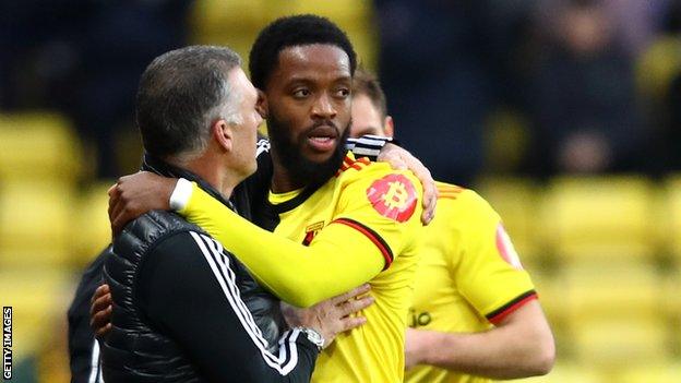 Nigel Pearson and Nathaniel Chalobah