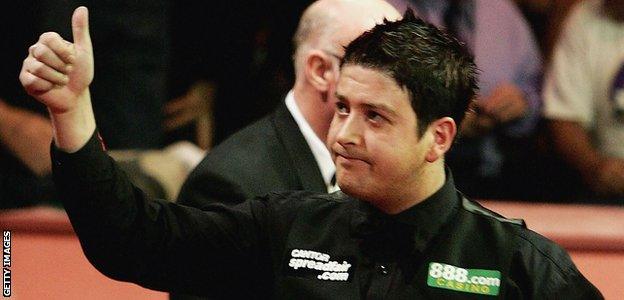 Snooker player Matthew Stevens