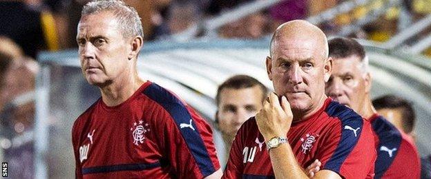 Rangers' David Weir and Mark Warburton