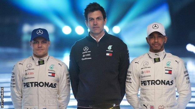 Valtteri Bottas (left) replaced Nico Rosberg as Lewis Hamilton's (right) team-mate at the start of last season