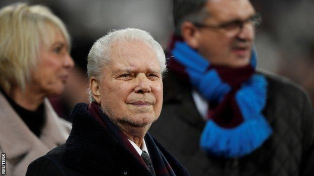 West Ham co-chairman David Gold