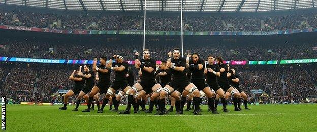 New Zealand perform the haka