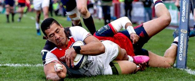 Paul Perez's breakaway try was the best moment of the second half for Toulouse at Thomond Park