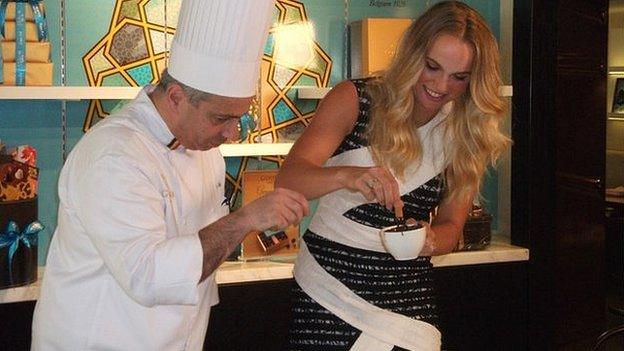 Caroline Wozniacki signed up with Godiva in February this year