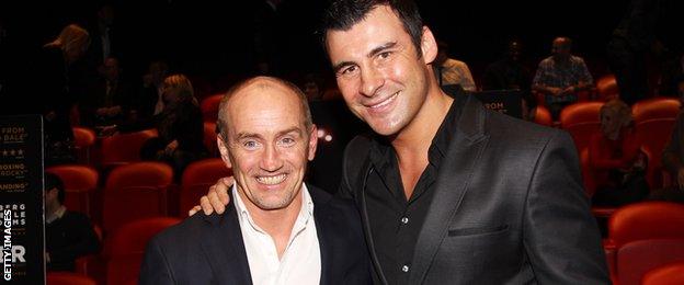 Barry McGuigan and Joe Calzaghe