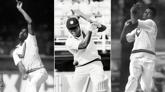 Michael Holding, Desmond Haynes, Malcolm Marshall