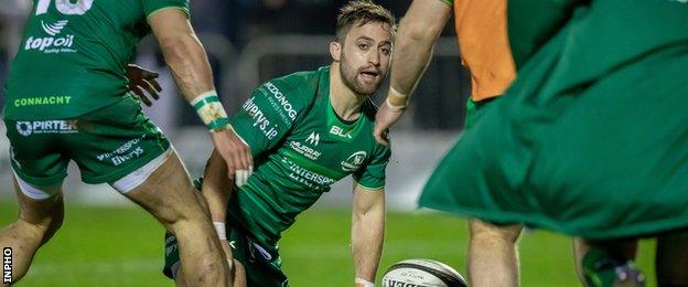 Caolin Blade's score gave Connacht an early lead in Galway