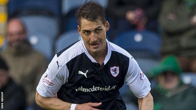 Raith Rovers midfielder Rudi Skacel