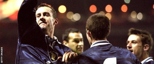 Don Hutchison scored in a Scotland win at Wembley in 1999