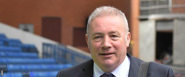 Former Rangers manager Ally McCoist