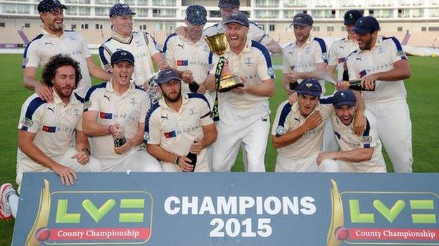 Yorkshire county champions