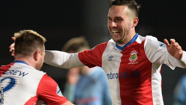Linfield beat Ballymena in the Co Antrim Shield semi-final